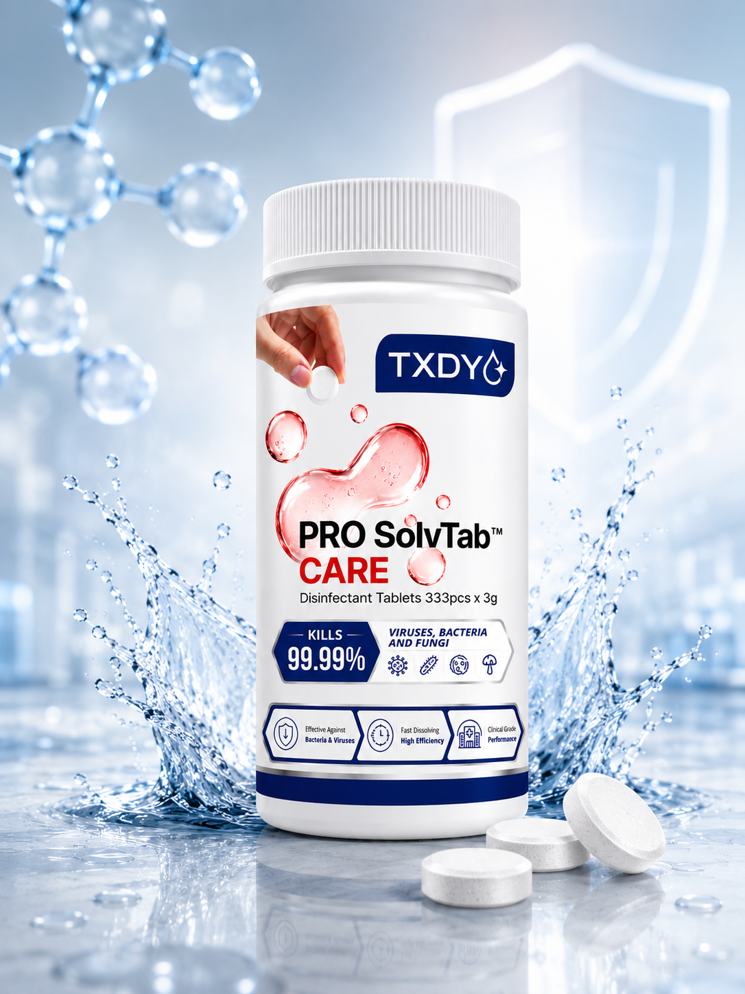 TXDY PRO SolvTab CARE disinfectant tablets