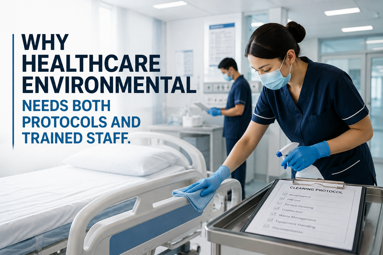 Why Healthcare Environmental Cleaning Needs Both Protocols and Trained Staff — TXDY Knowledge Center article cover image